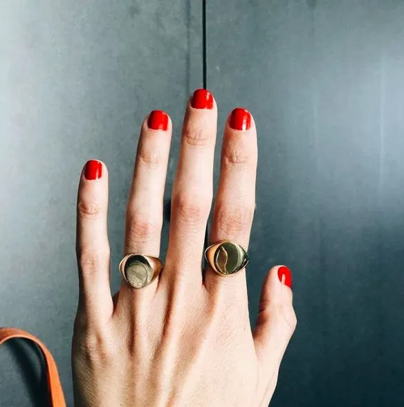 Fine Large Disc Signet Ring sold by Gabriela Artigas product image thumbnail 2