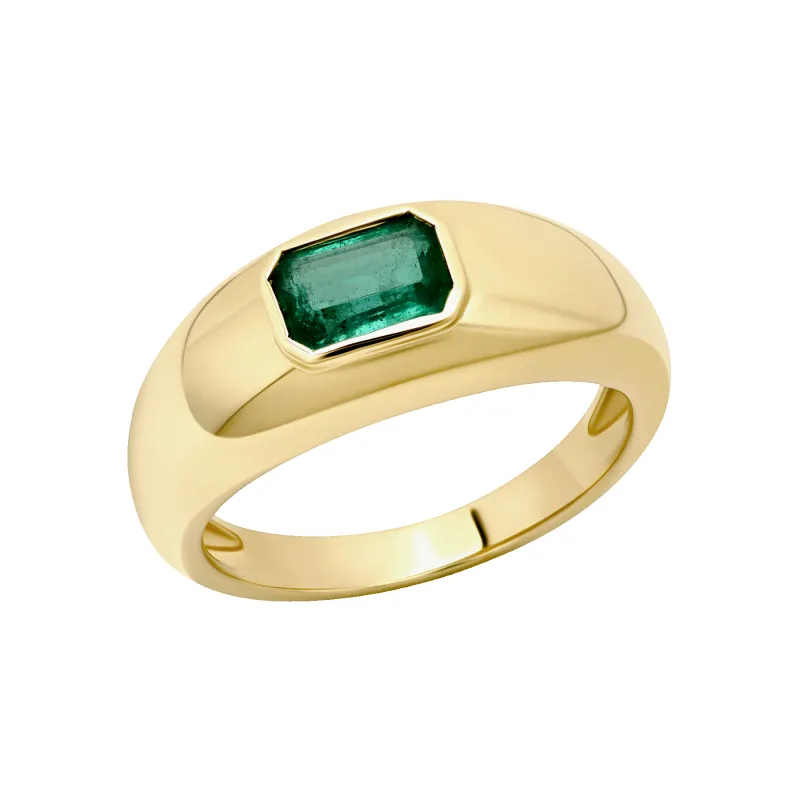 Small Balloon Ring with Emerald made by Gabriela Artigas