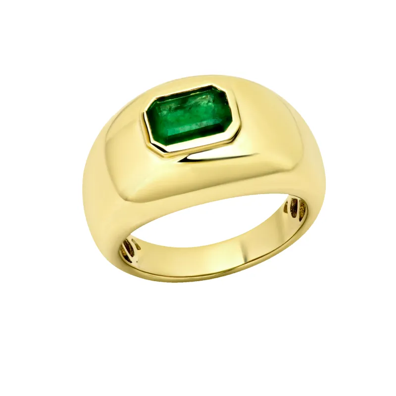Medium Balloon Ring with Emerald sold by Gabriela Artigas