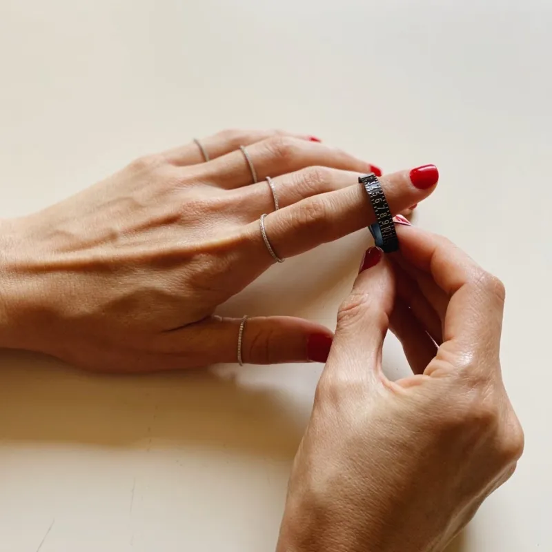 Complimentary Ring Sizer made by Gabriela Artigas