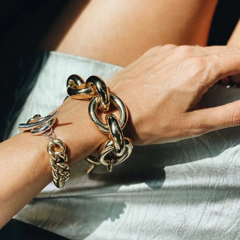 Full Link Bracelet with Tusk Clasp sold by Gabriela Artigas product image thumbnail 5