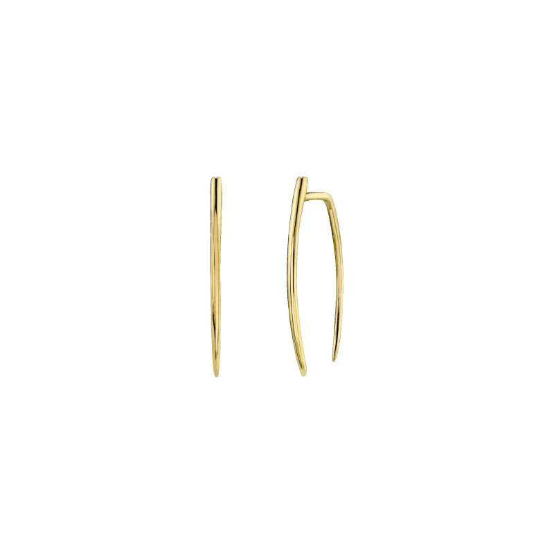 Large Classic Infinite Tusk Earring made by Gabriela Artigas