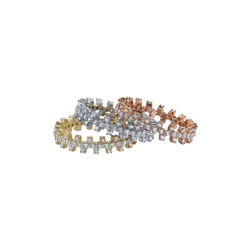 Bolt Ring with White Pavé Diamonds sold by Gabriela Artigas