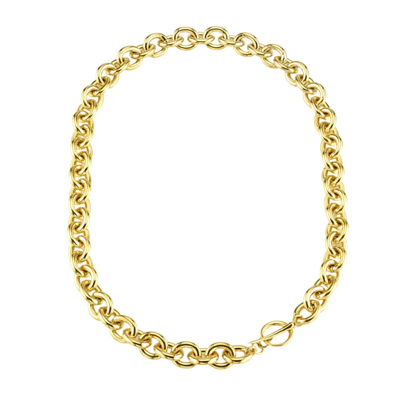 Chain Necklace with Tusk Clasp made by Gabriela Artigas