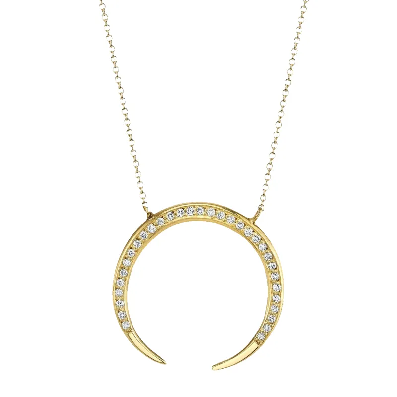 Eternal Necklace with White Pavé Diamonds sold by Gabriela Artigas