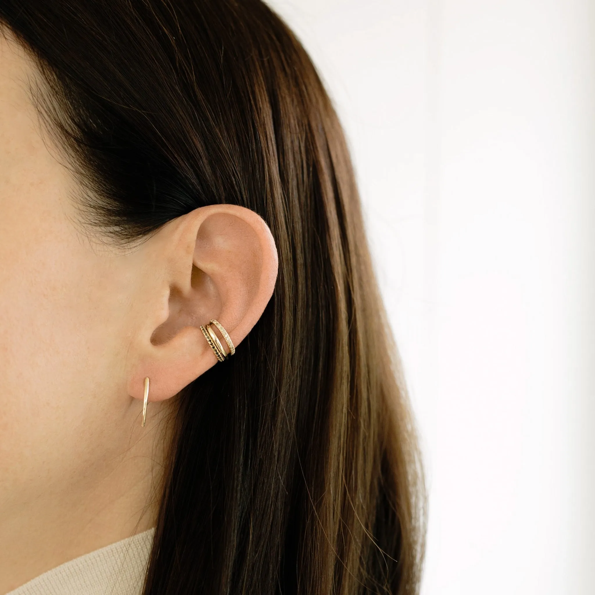 Reloaded Ear Cuff with Black Pavé Diamonds sold by Gabriela Artigas product image thumbnail 2