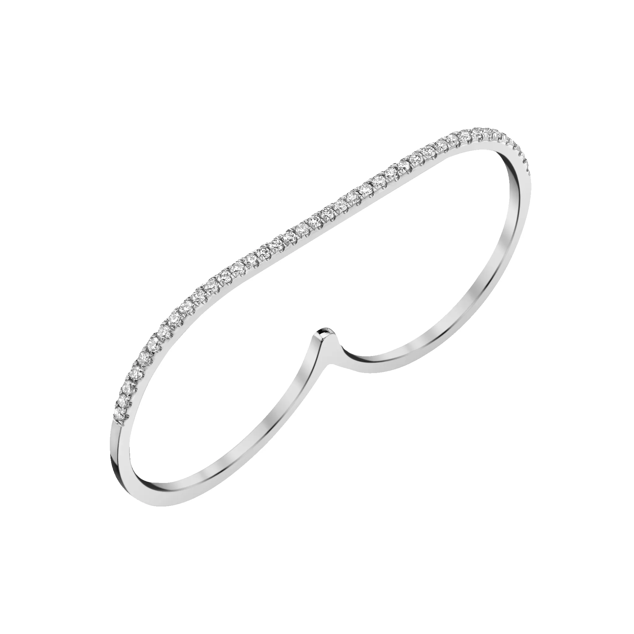Staple Ring with White Pavé Diamonds sold by Gabriela Artigas product image thumbnail 4