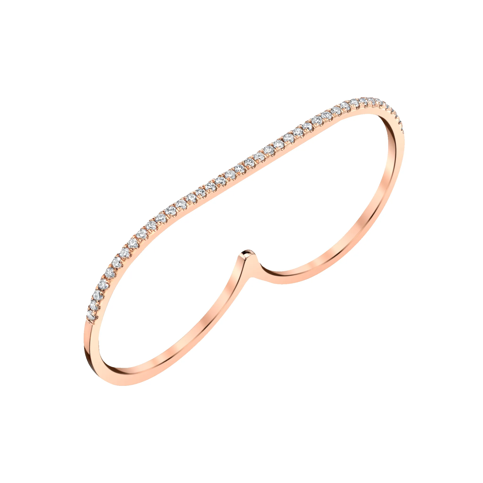 Staple Ring with White Pavé Diamonds sold by Gabriela Artigas product image thumbnail 3