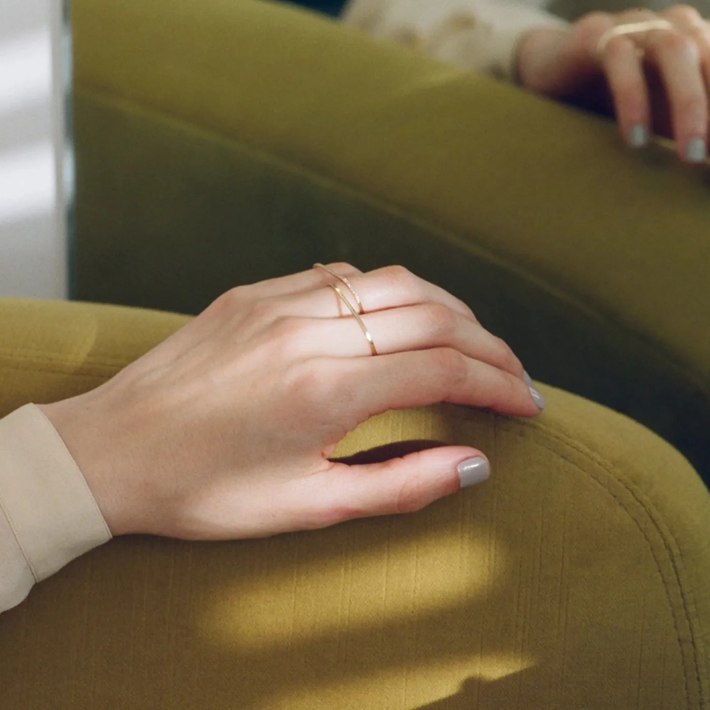 Staple Ring with White Pavé Diamonds sold by Gabriela Artigas product image thumbnail 2