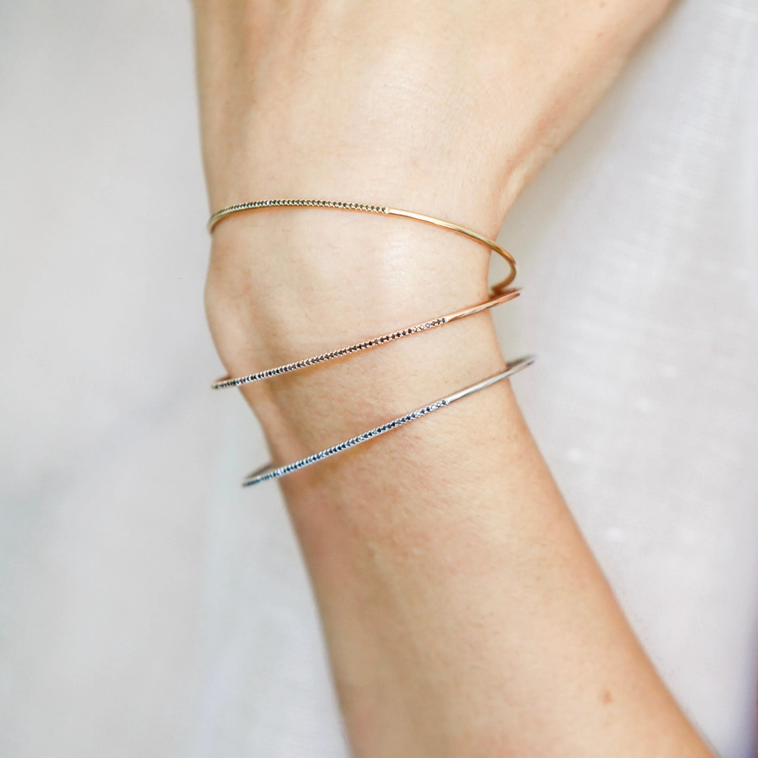 Axis Cuff with Black Pavé Diamonds sold by Gabriela Artigas product image thumbnail 5