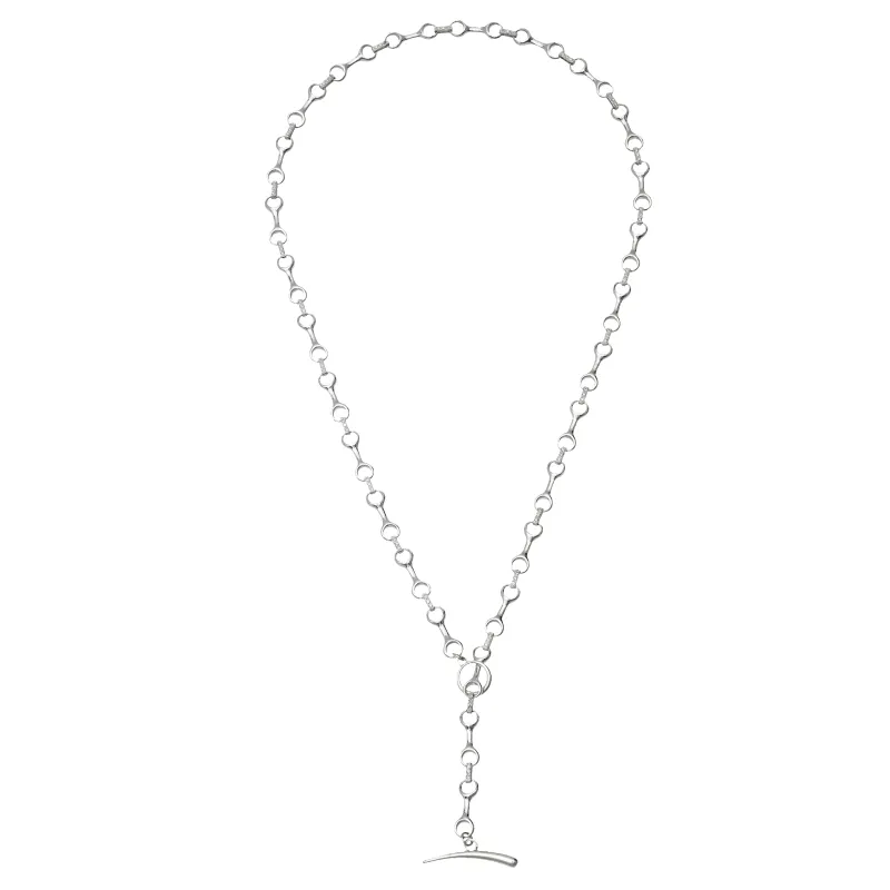 15 MM Double Beam Pave Diamond Connector Necklace made by Gabriela Artigas