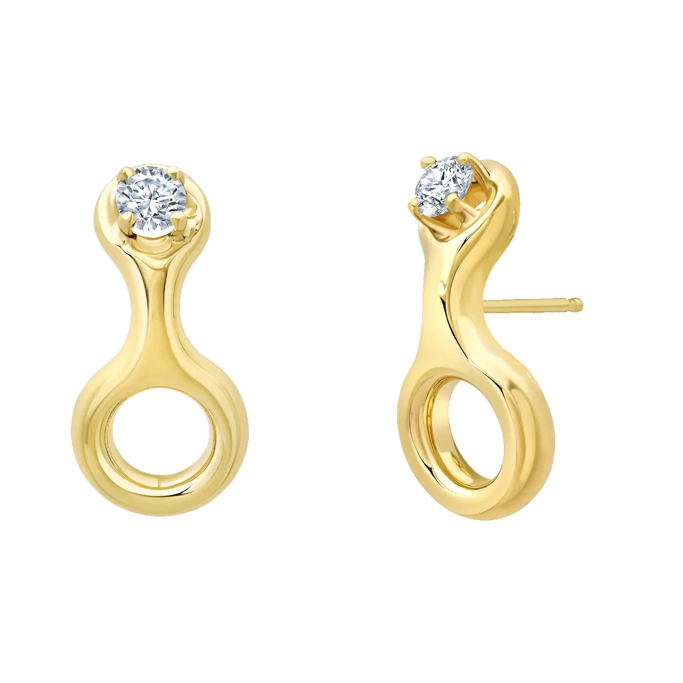 Ray Earrings with Top Diamond sold by Gabriela Artigas product image thumbnail 2