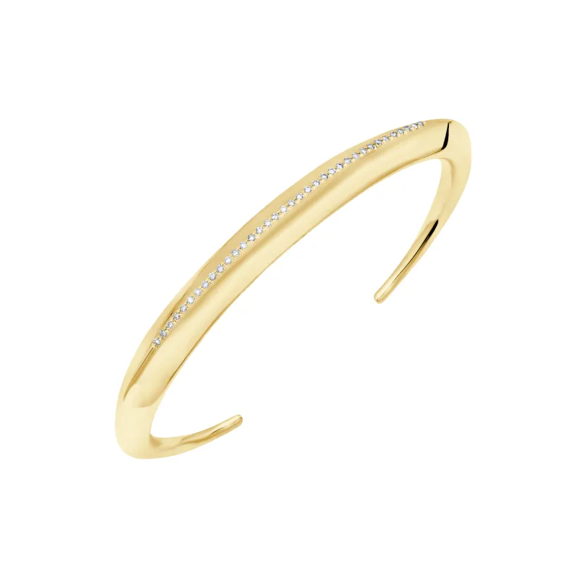 Fine Fang Cuff with White Pave Diamonds sold by Gabriela Artigas