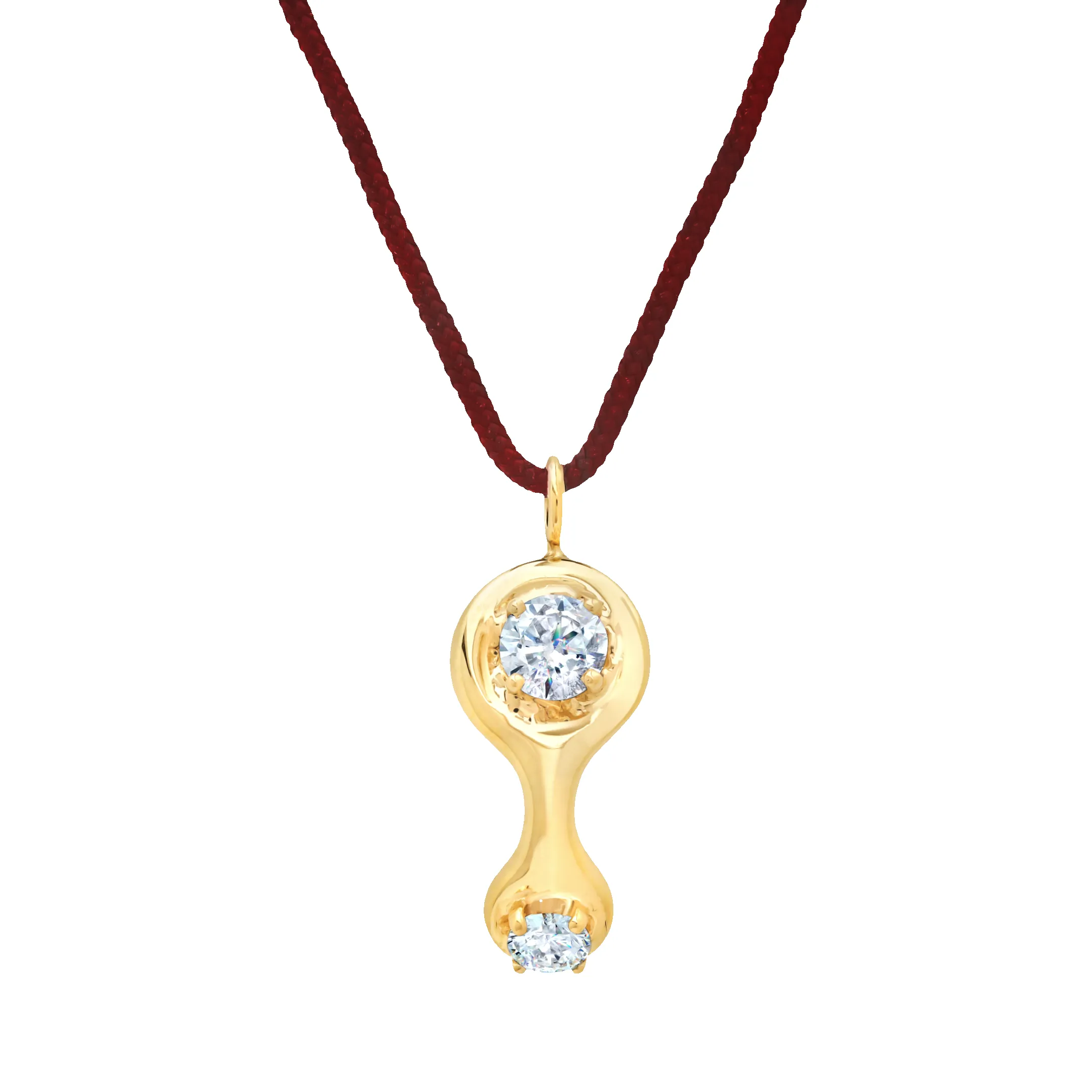 Ray Pendant with Diamonds on Cord sold by Gabriela Artigas