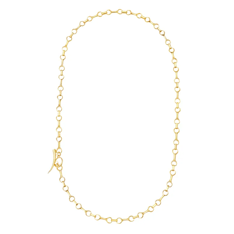 Fine Double Beam Chain Necklace made by Gabriela Artigas