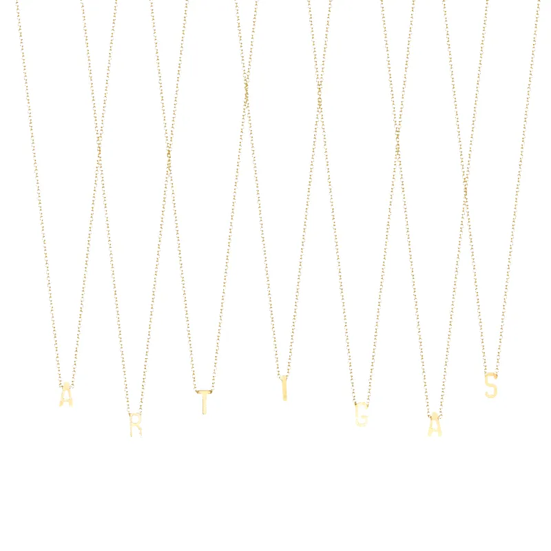 Initial Necklace made by Gabriela Artigas