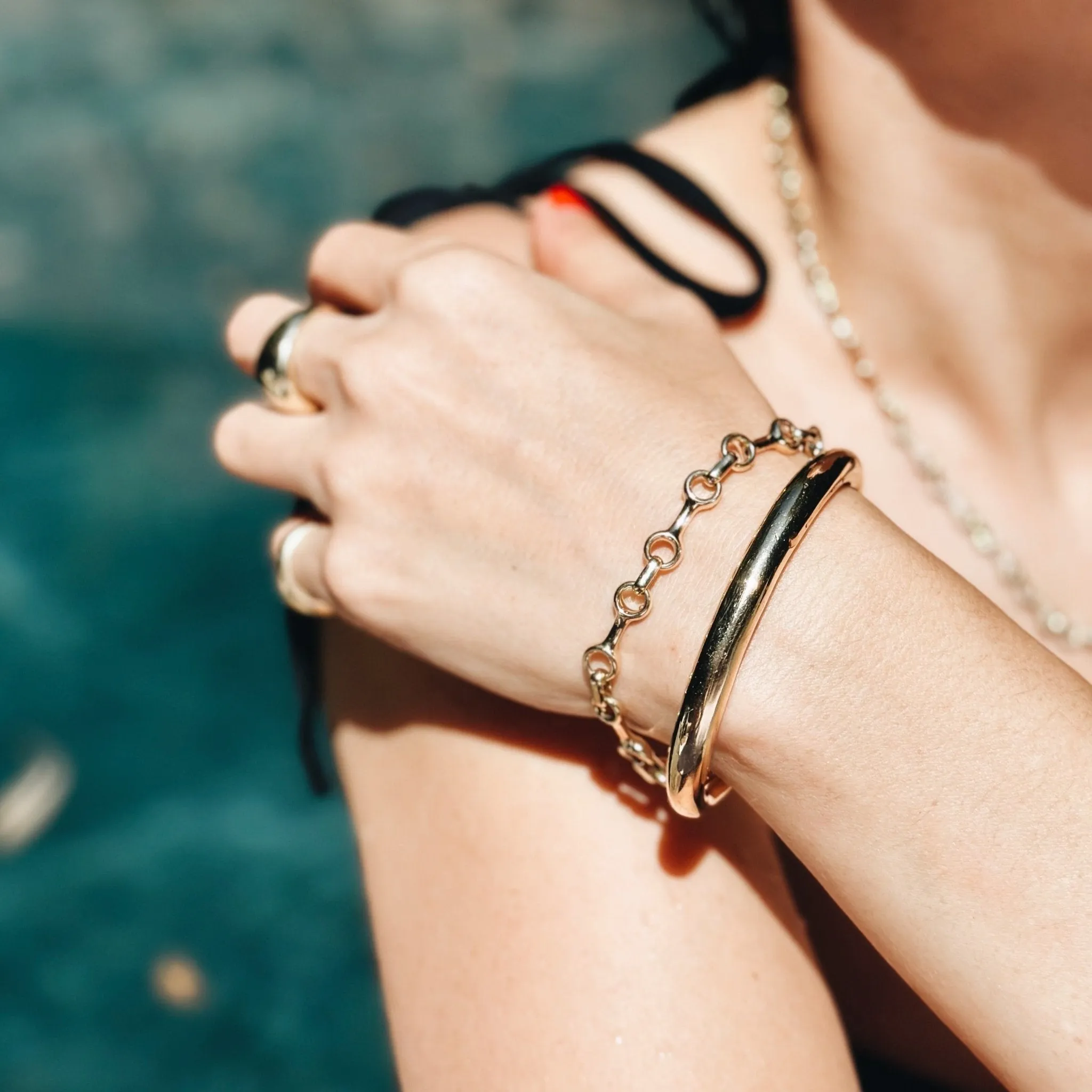 Double Beam Chain Bracelet sold by Gabriela Artigas product image thumbnail 2