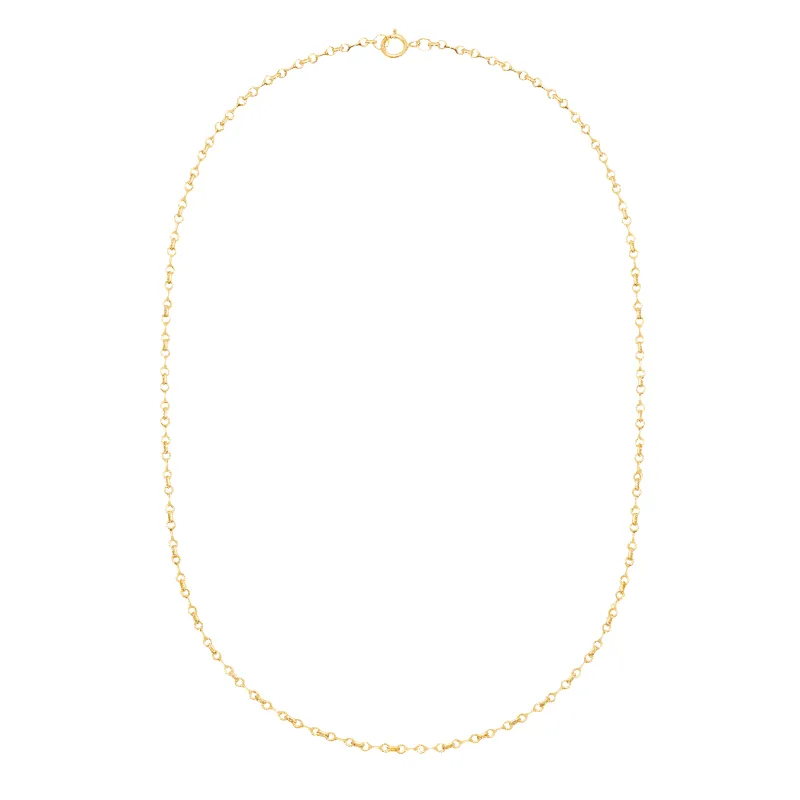 Mini Double Beam Chain Necklace made by Gabriela Artigas