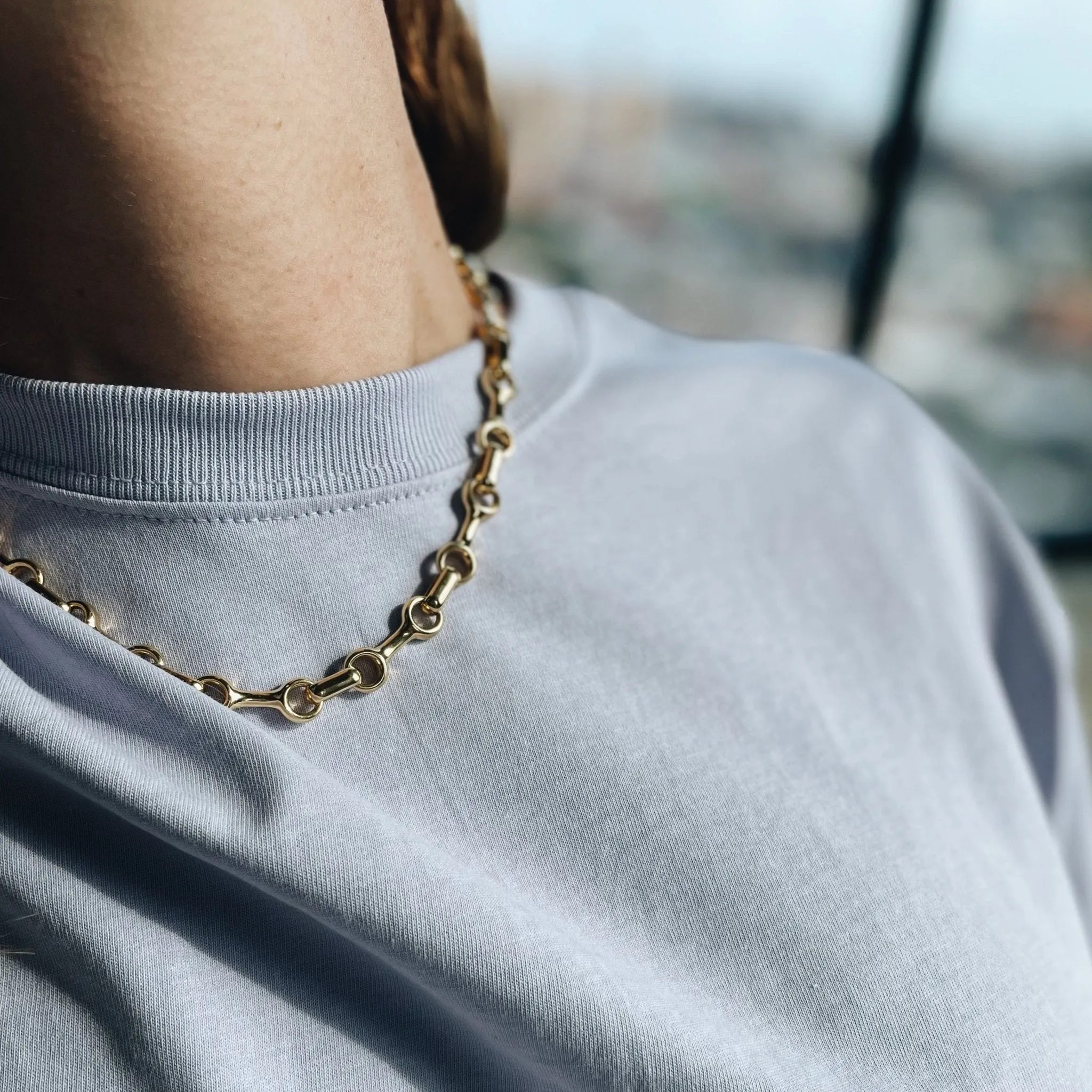 Large Double Beam Chain Necklace sold by Gabriela Artigas product image thumbnail 2