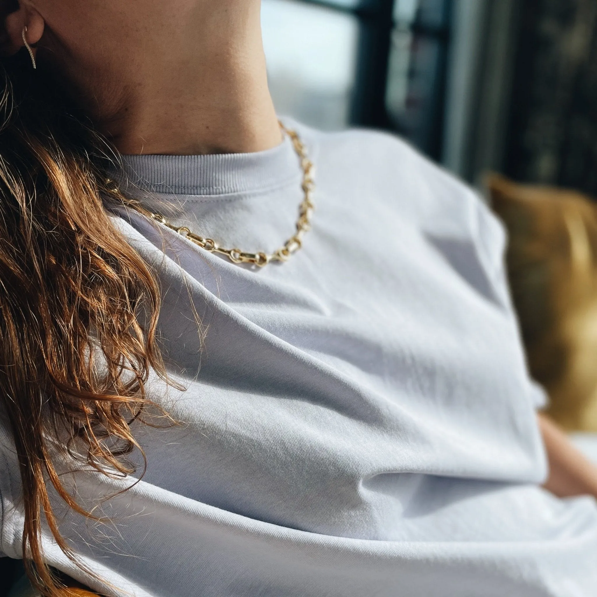 Large Double Beam Chain Necklace sold by Gabriela Artigas product image thumbnail 4