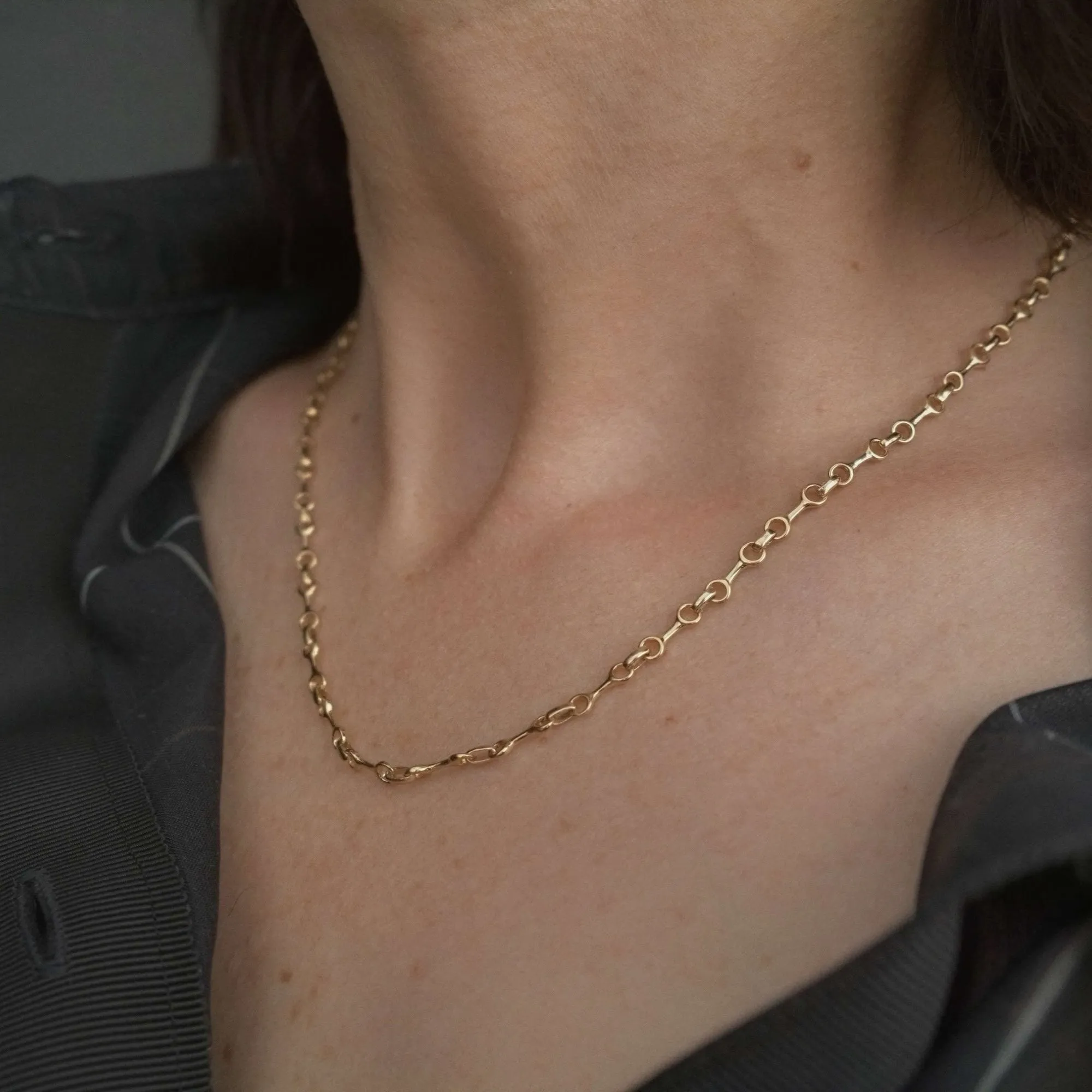 Small Double Beam Chain Necklace sold by Gabriela Artigas product image thumbnail 4