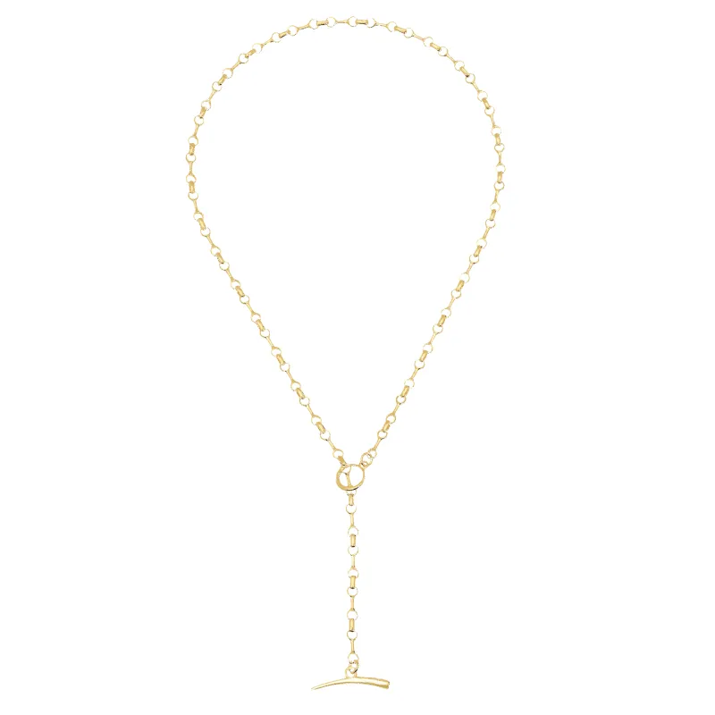 Small Double Beam Chain Necklace made by Gabriela Artigas