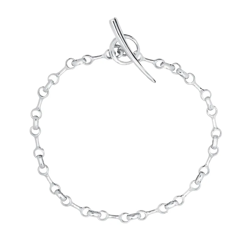 Small Double Beam Chain Bracelet made by Gabriela Artigas