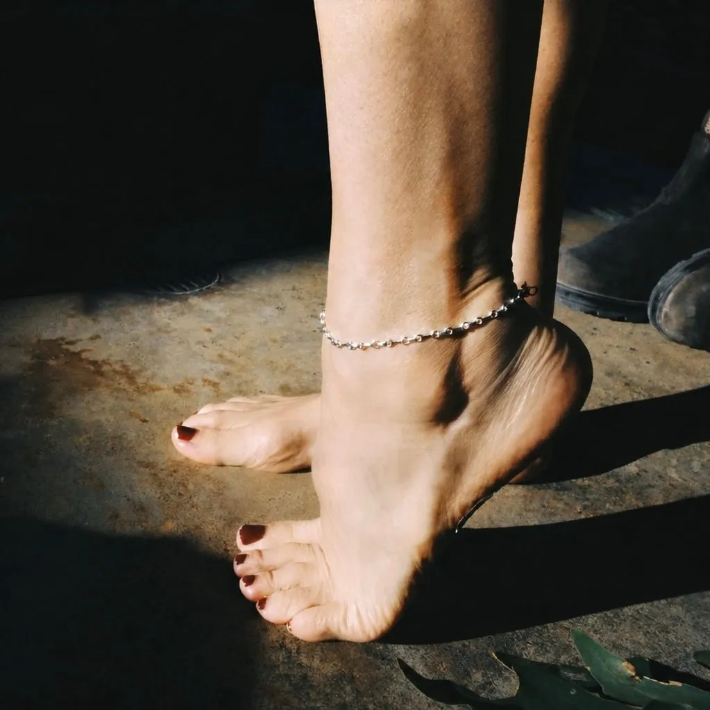 Small Double Beam Chain Anklet sold by Gabriela Artigas product image thumbnail 2