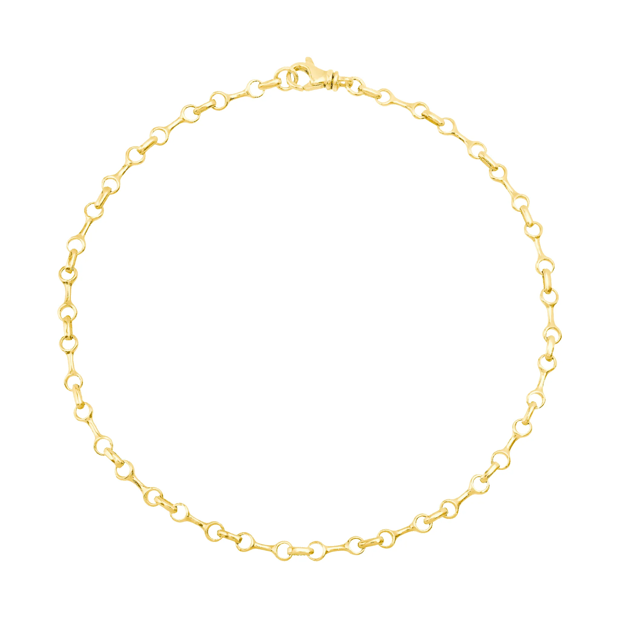 Small Double Beam Chain Anklet sold by Gabriela Artigas product image thumbnail 3