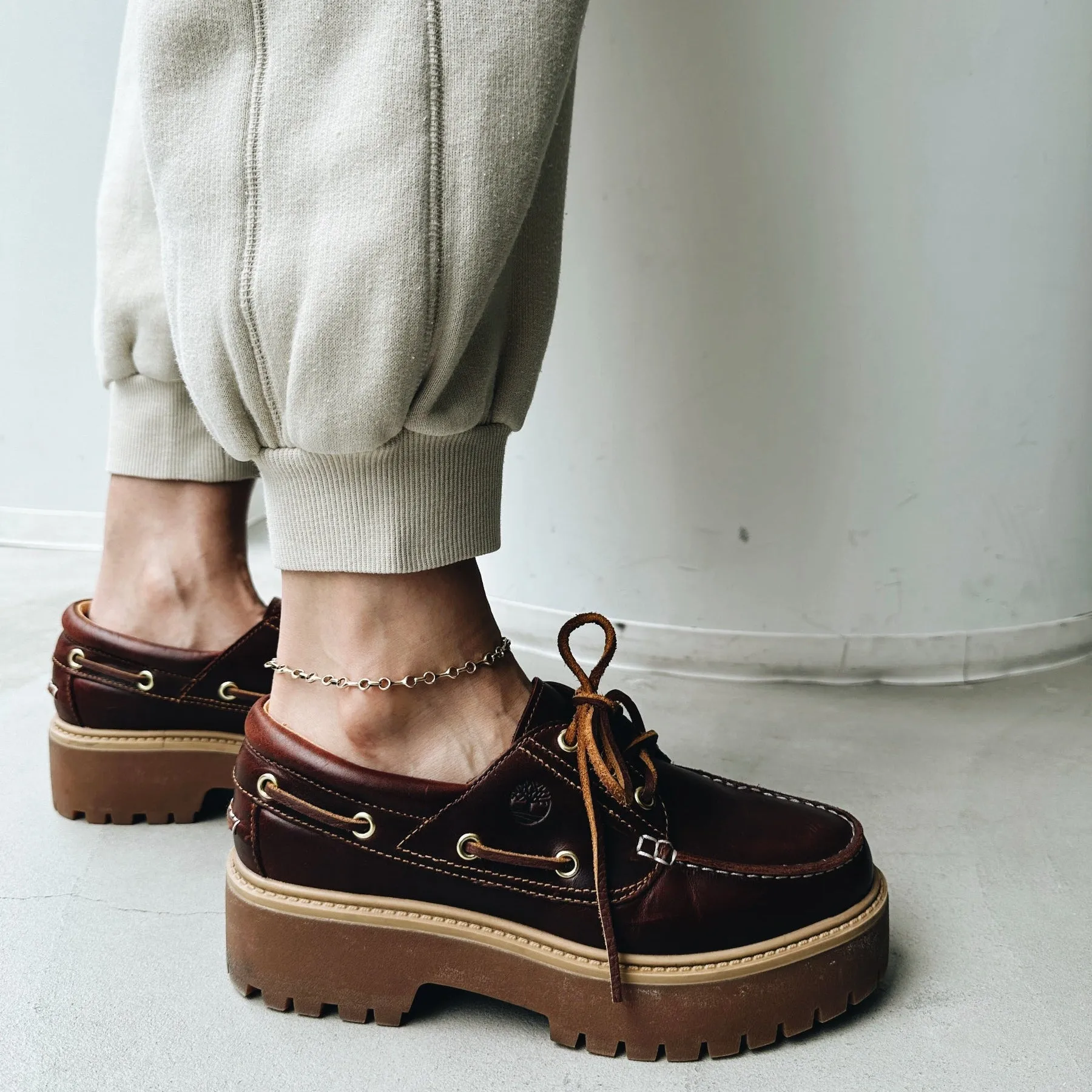 Medium Double Beam Chain Anklet sold by Gabriela Artigas product image thumbnail 5