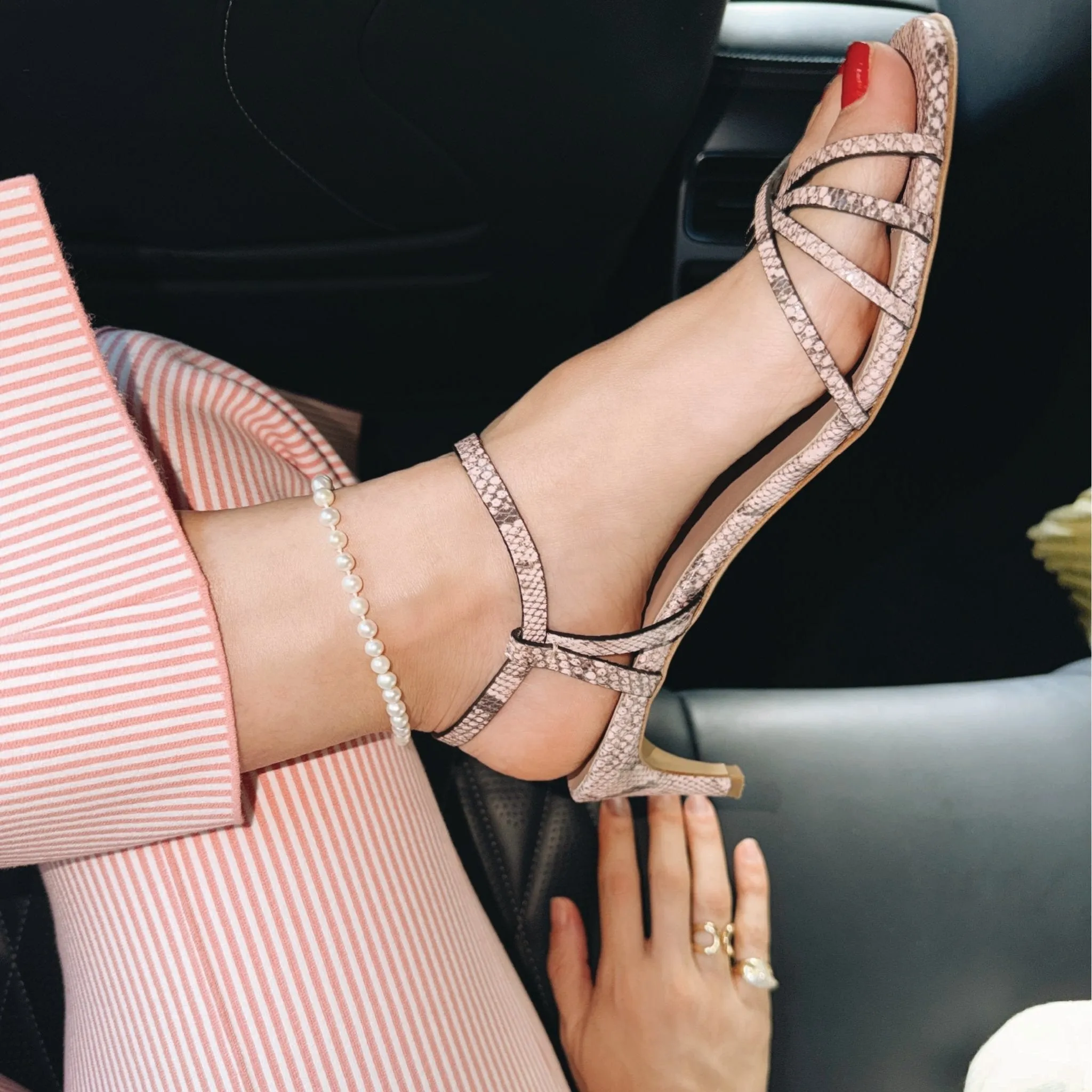 Pearl Anklet with Sterling Tusk Clasp sold by Gabriela Artigas product image thumbnail 3