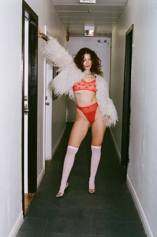 GRACE BRA - RED HEARTS sold by Bully Boy