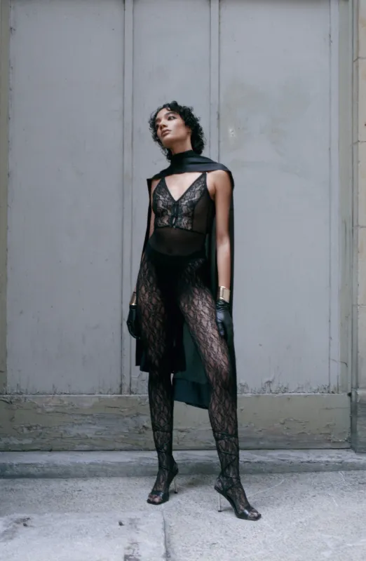 DEDE BODYSUIT - BLACK LACE sold by Bully Boy