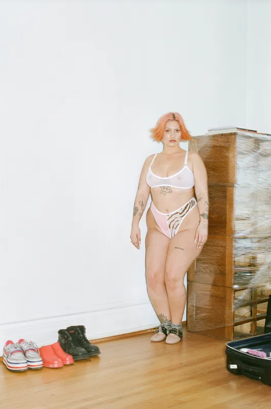 VIVA THONG - PINK, ZEBRA, BLUE sold by Bully Boy