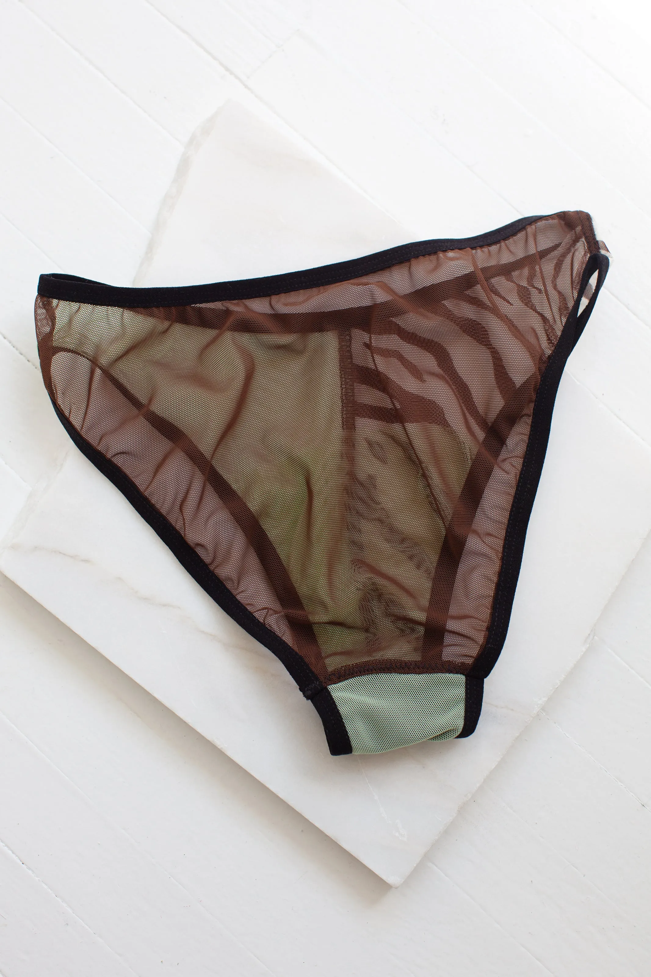 VIVA PANTIES - ZEBRA, BROWN, GREEN sold by Bully Boy product image thumbnail 4