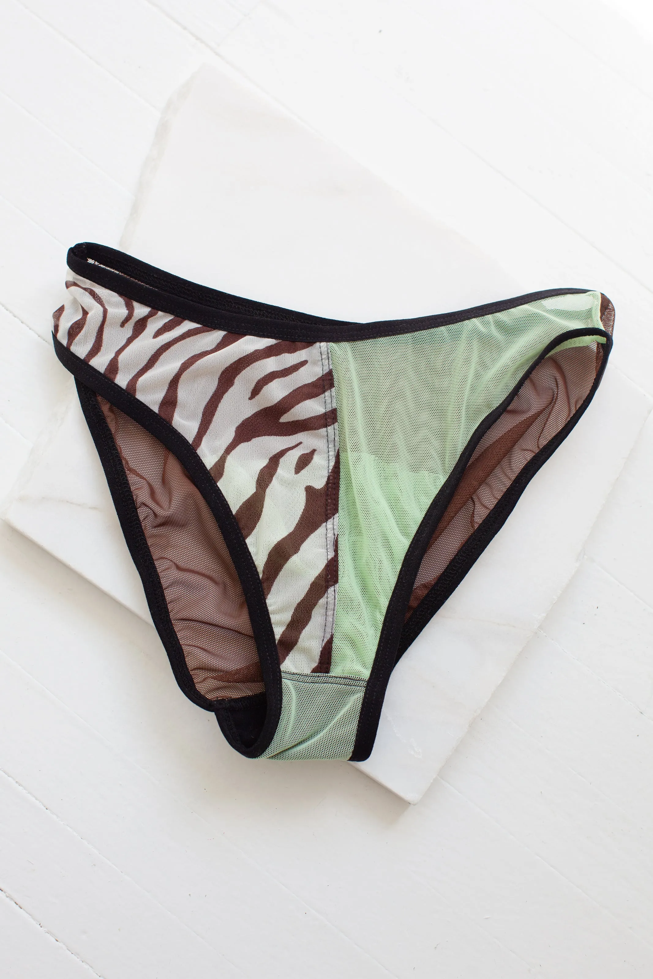 VIVA PANTIES - ZEBRA, BROWN, GREEN sold by Bully Boy product image thumbnail 5