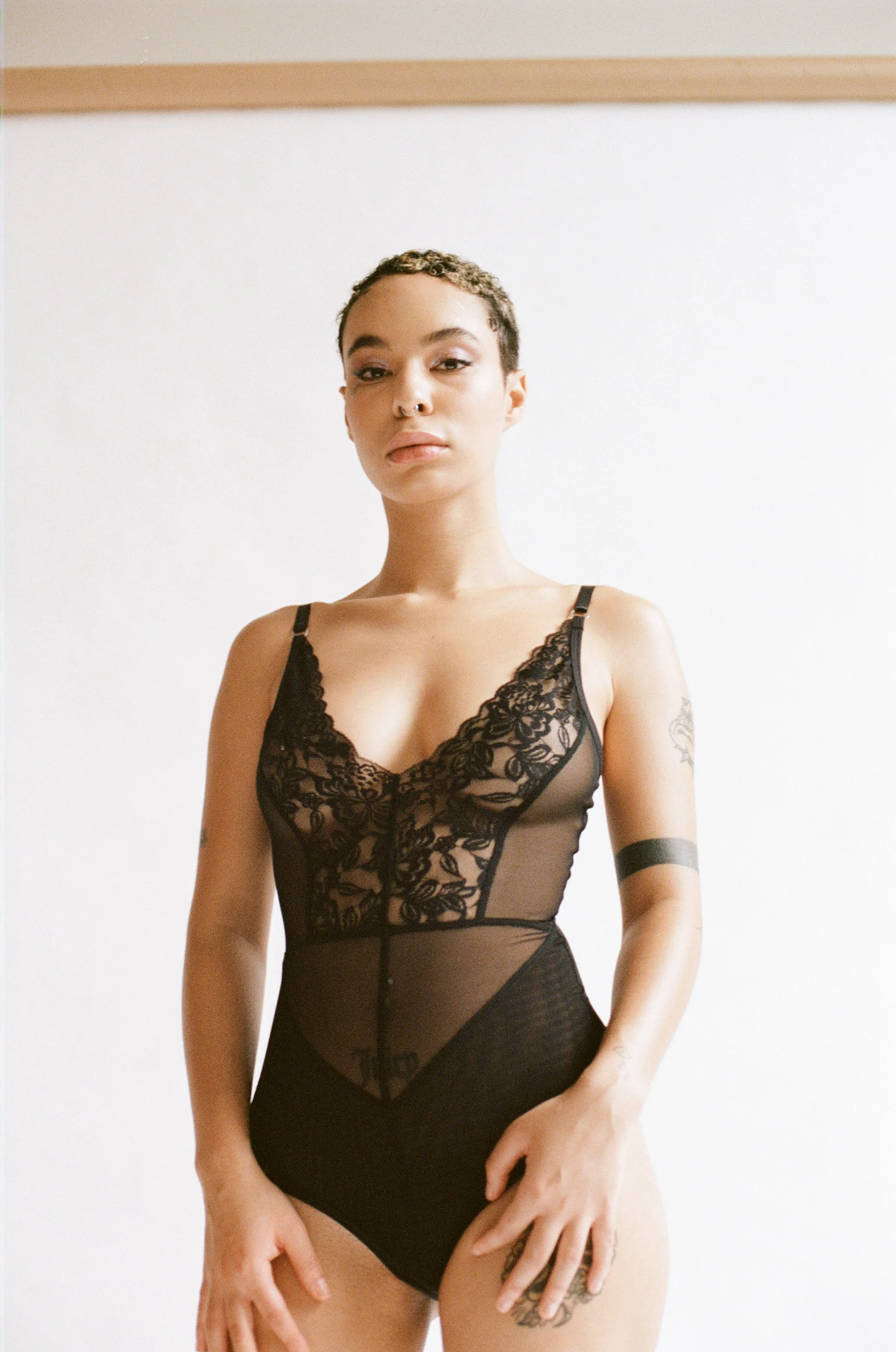 AUNNIE BODYSUIT - BLACK, LACE sold by Bully Boy product image thumbnail 3