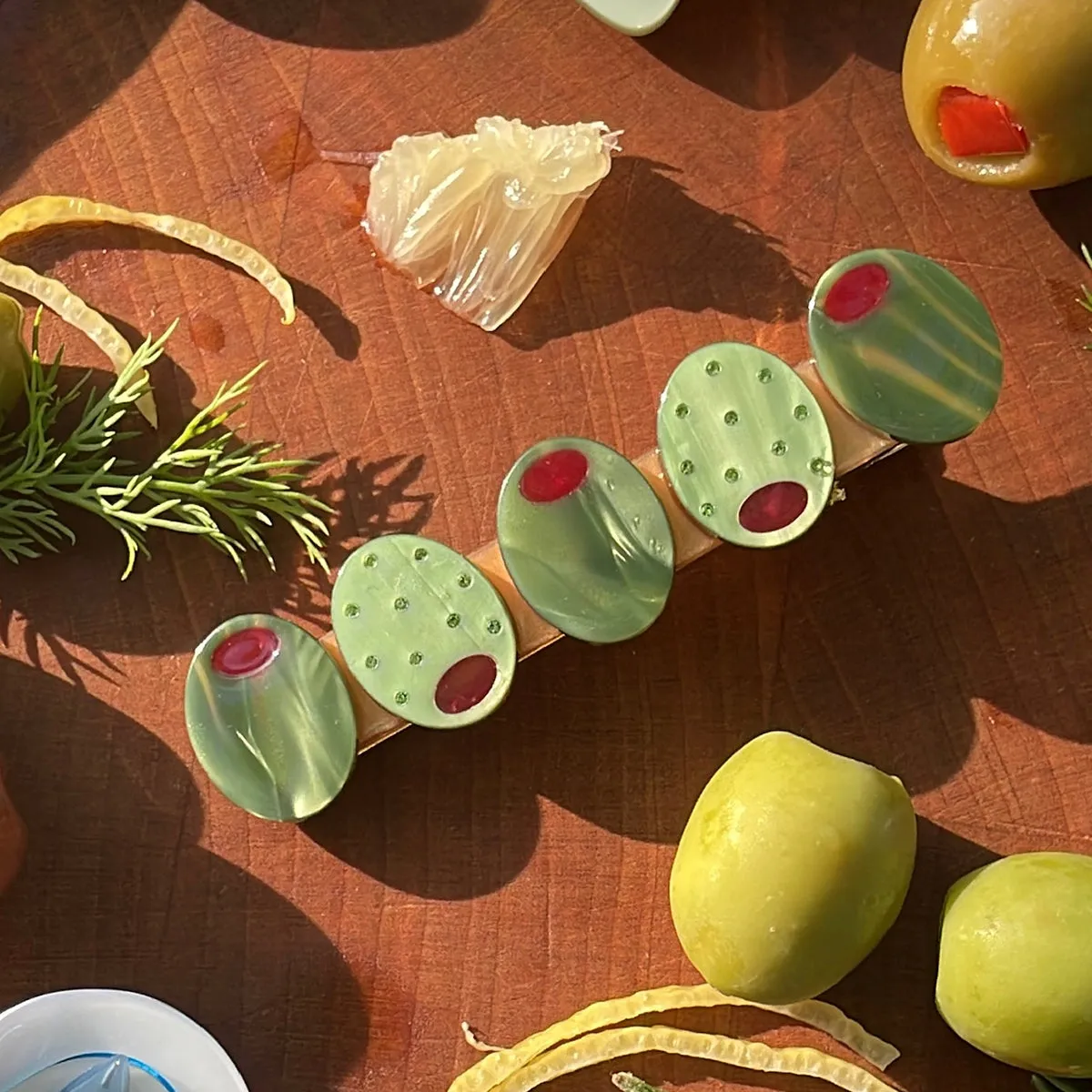 Green Olive Alligator Clip sold by Winona Irene product image thumbnail 4