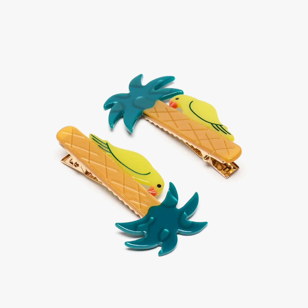 Green Parrot Alligator Clip Set sold by Winona Irene product image thumbnail 3