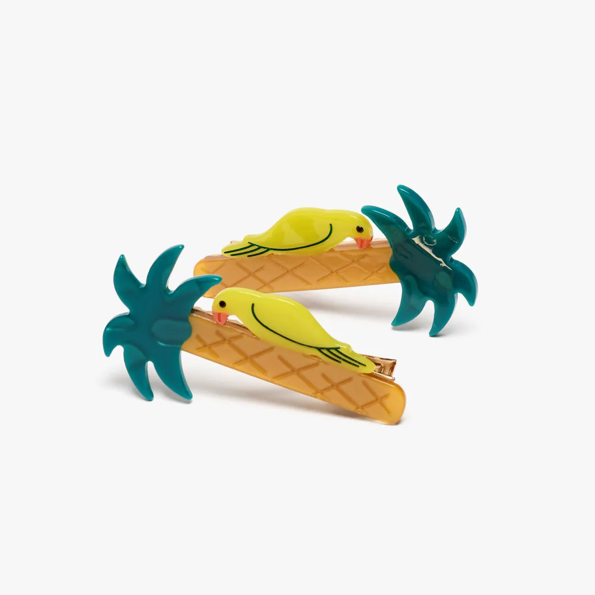 Green Parrot Alligator Clip Set sold by Winona Irene product image thumbnail 2