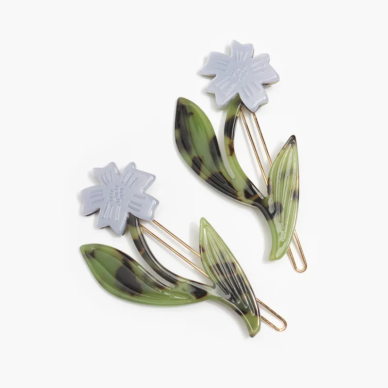 Chicory Barrette Set made by Winona Irene