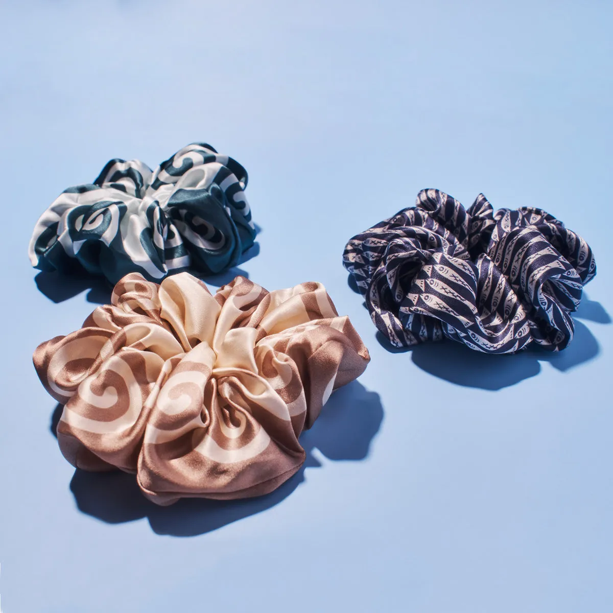 Meander Neutral Scrunchie sold by Winona Irene product image thumbnail 5