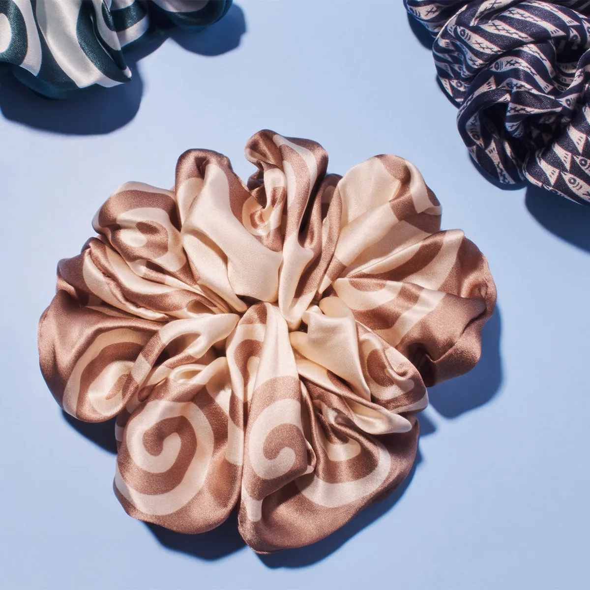 Meander Neutral Scrunchie sold by Winona Irene product image thumbnail 4