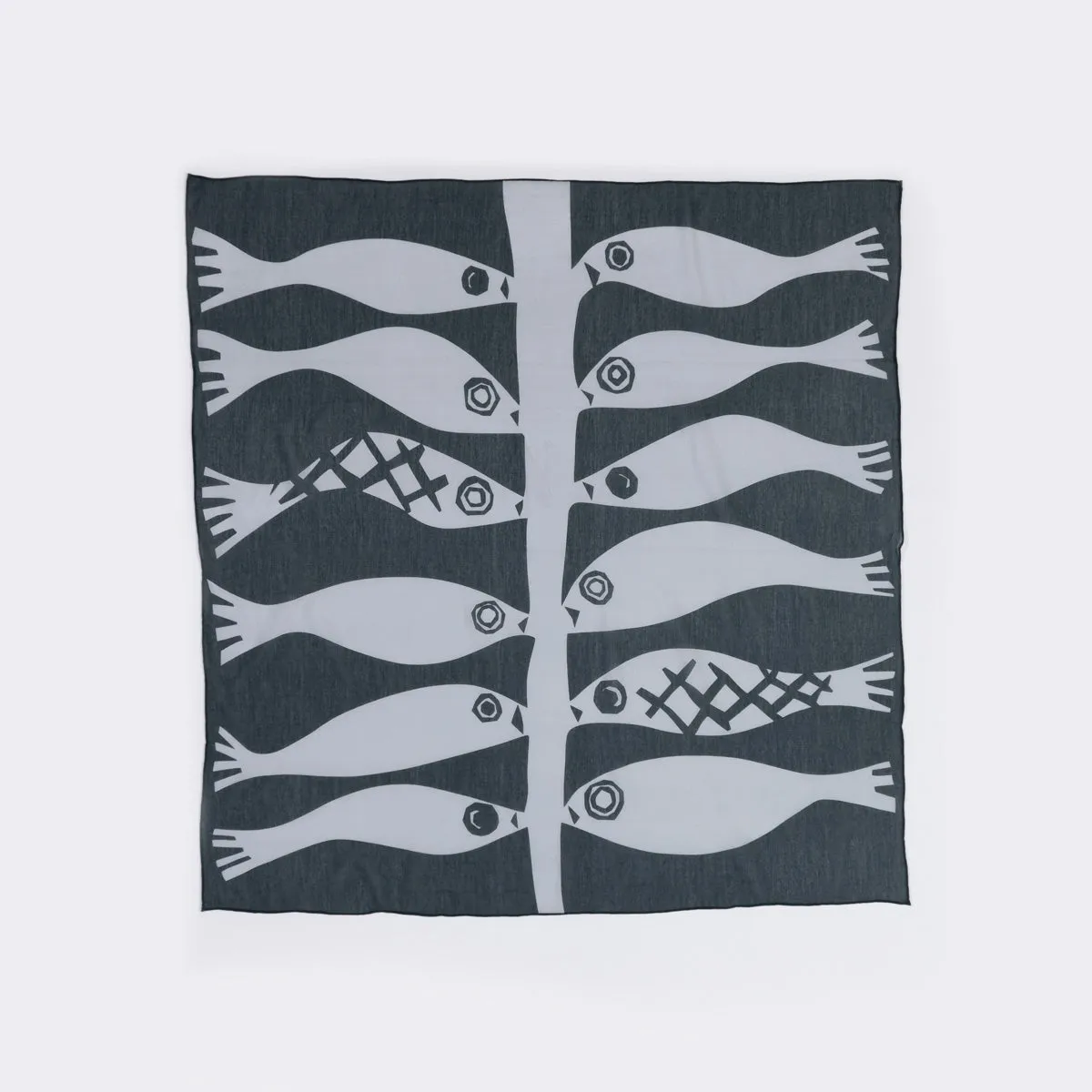 Sea and Sky Cotton Silk Scarf sold by Winona Irene