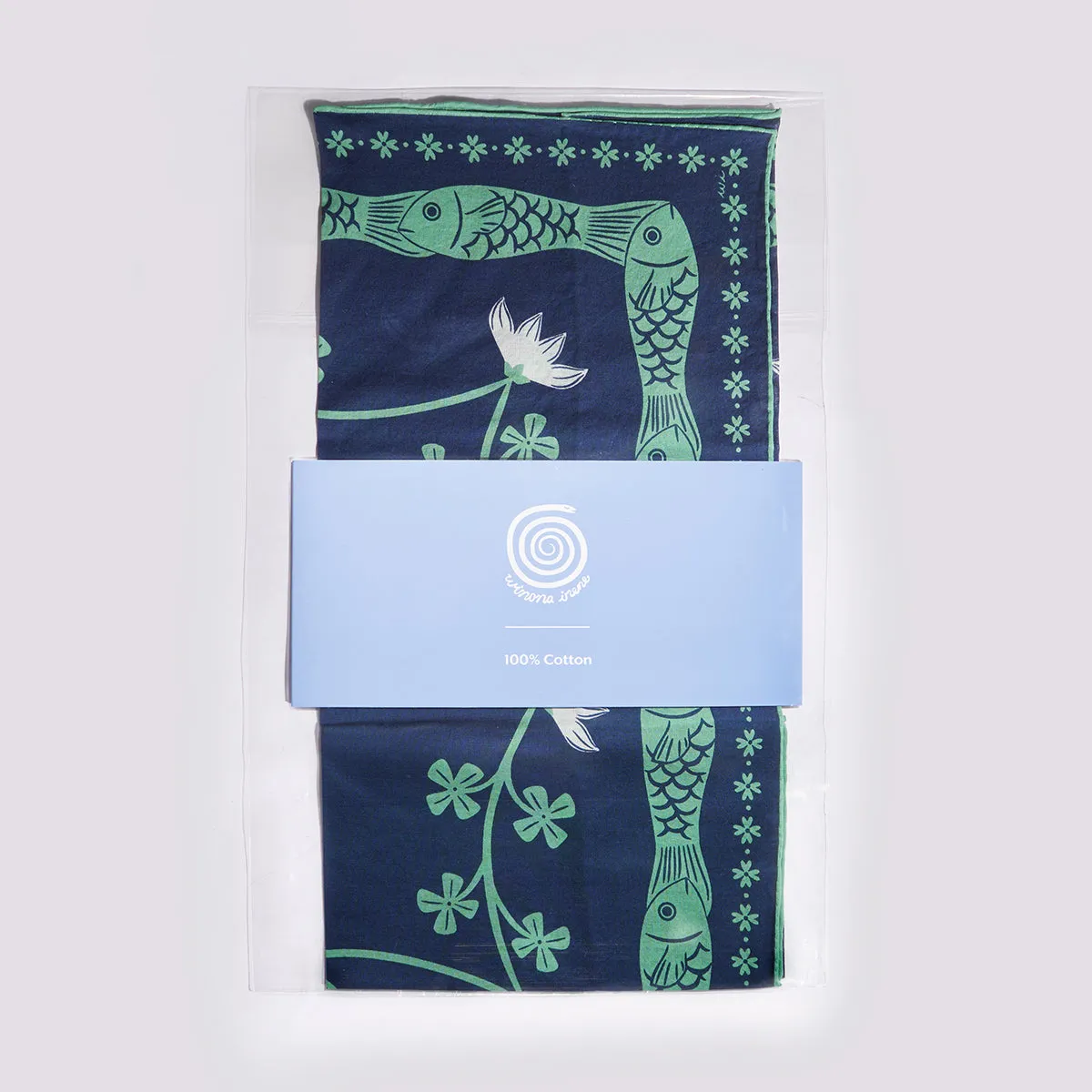 Lucky Fish Cotton Bandana sold by Winona Irene product image thumbnail 2