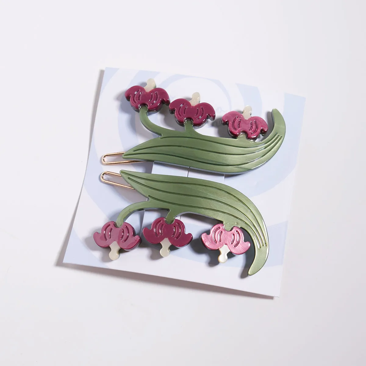 Bleeding Heart Barrette Set sold by Winona Irene product image thumbnail 4