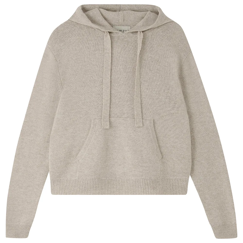 Merino Oversize Hoodie in Oatmeal sold by Jumper 1234