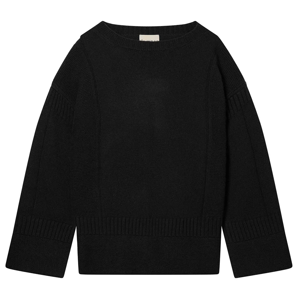 Cashmere Wool Guernsey in Black sold by Jumper 1234