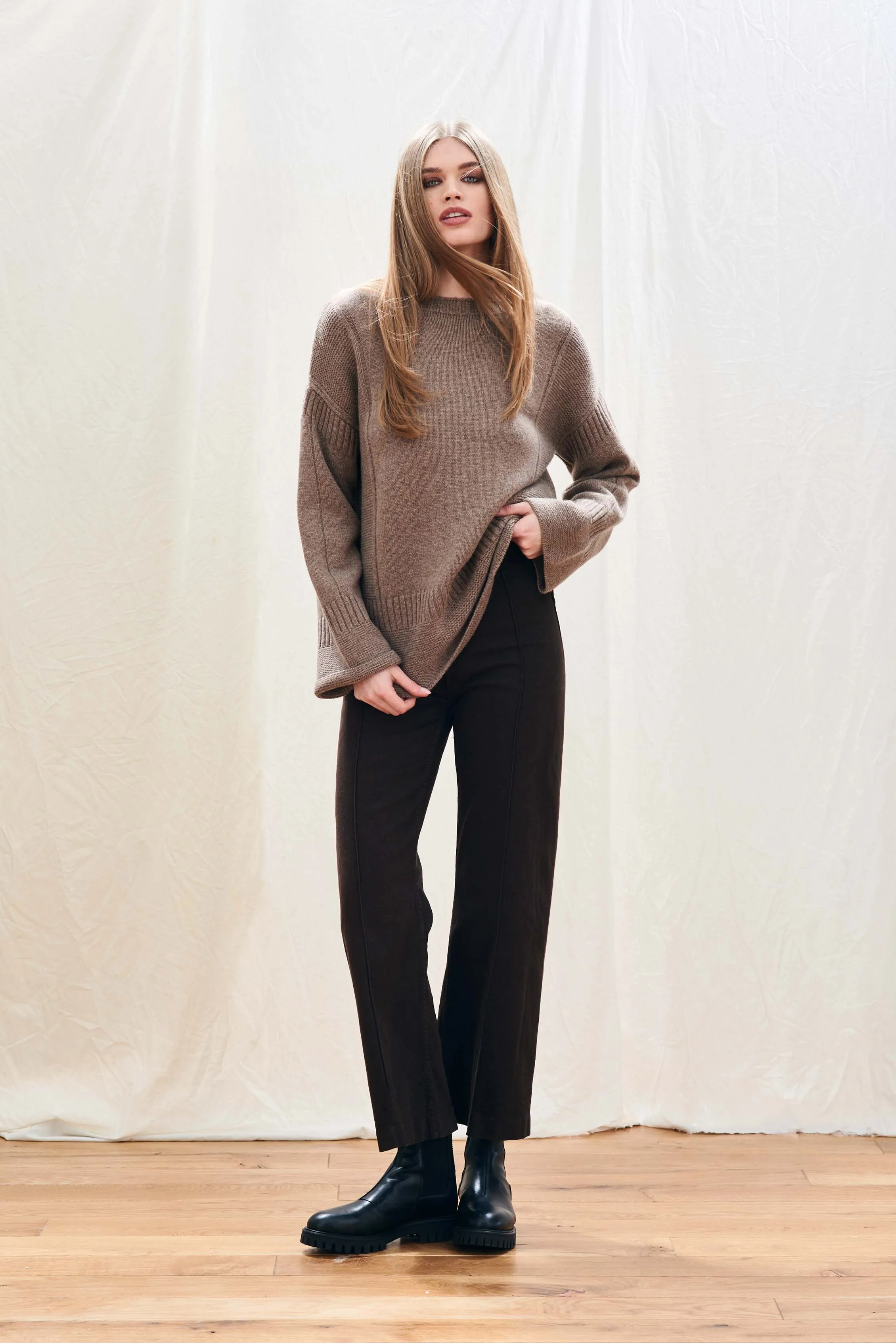 Cashmere Wool Guernsey in Moose sold by Jumper 1234 product image thumbnail 2