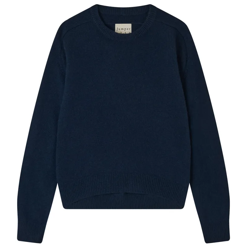 Cashmere Oversize Crew in Navy made by Jumper 1234